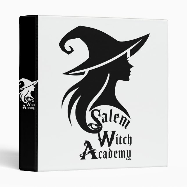 Salem Witch Academy Halloween Wiccan Witches Binder (Front/Spine)