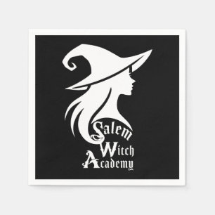 Salem Witch Academy Wiccan Witches Halloween Party Napkin