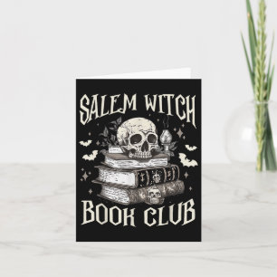 Salem Witch Book Club Halloween  Card