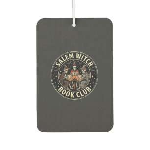 Salem Witch Book Club Halloween Skeleton Design_1 Air Freshener