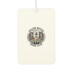 Salem Witch Book Club Vintage Skeleton Halloween S Air Freshener