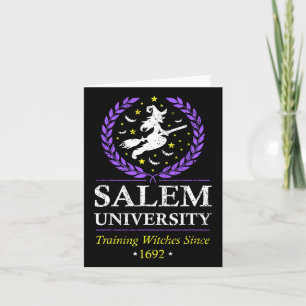 Salem Witch University Training Halloween Women  Card