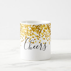 Saler Gold Polka Dot Confetti Coffee Mug
