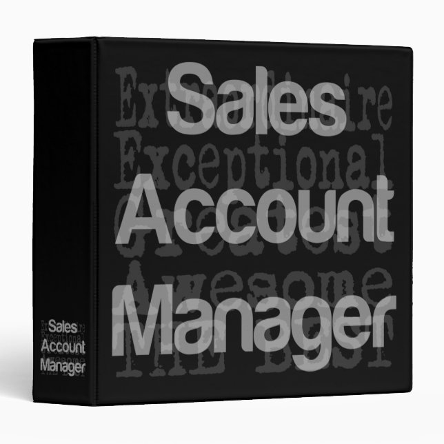 Sales Account Manager Extraordinaire 3 Ring Binder (Front/Spine)