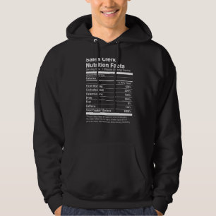 Sales Clerk Nutrition Facts Funny Hoodie