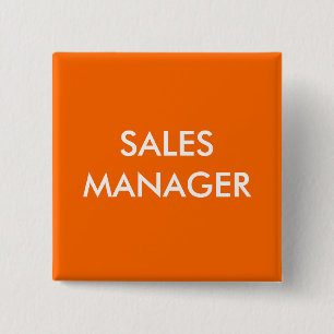 SALES MANAGER 2 INCH SQUARE BUTTON