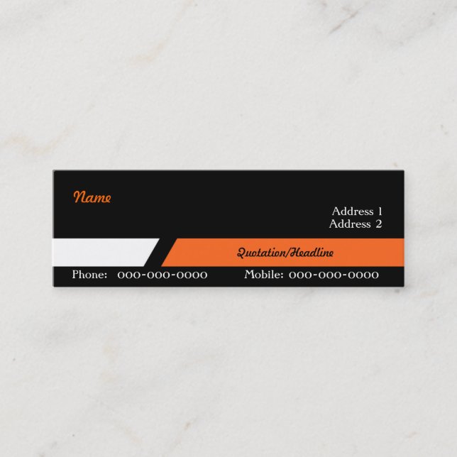 Sales Manager Business Card (Front)