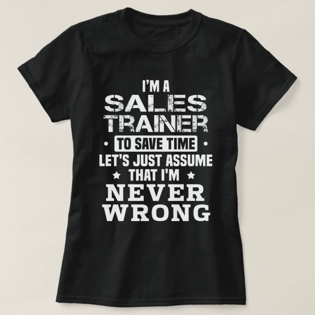 Sales Trainer T-Shirt (Design Front)