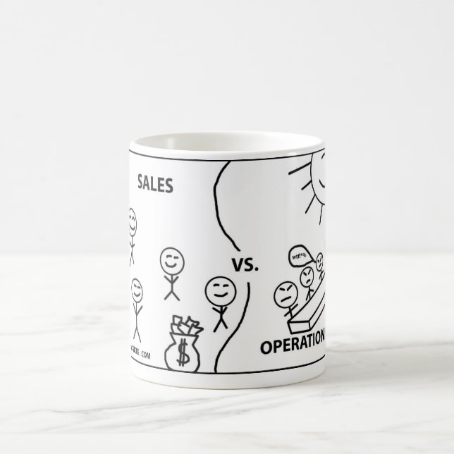 Sales vs Operations Coffee Mug (Center)