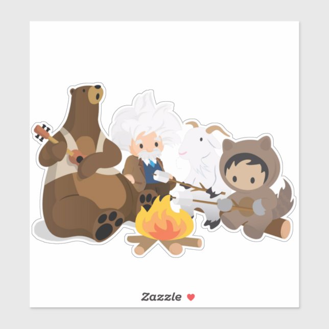 Salesforce Campfire Vinyl Sticker (Sheet)