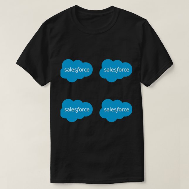 Salesforce Logo x4    T-Shirt (Design Front)
