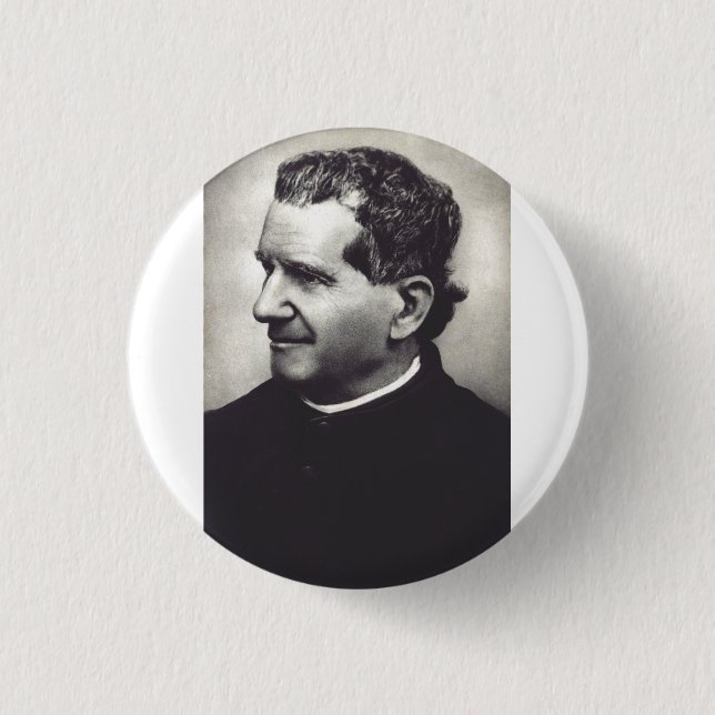 Salesian Saint Don John Bosco - Religious Heritage 1 Inch Round Button (Front)
