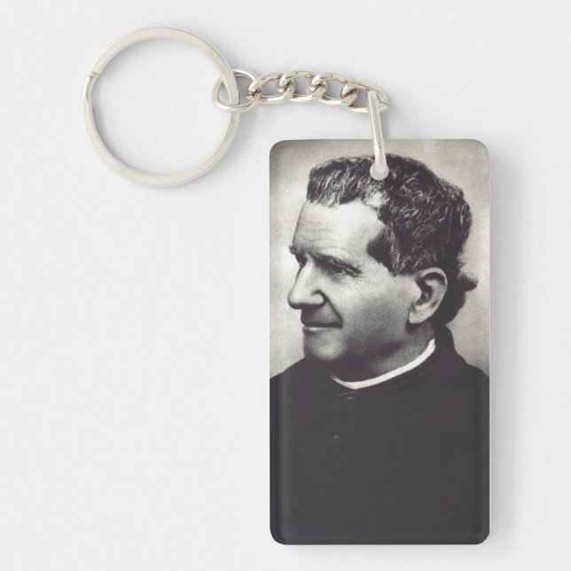 Salesian Saint Don John Bosco - Religious Heritage Keychain (Front)