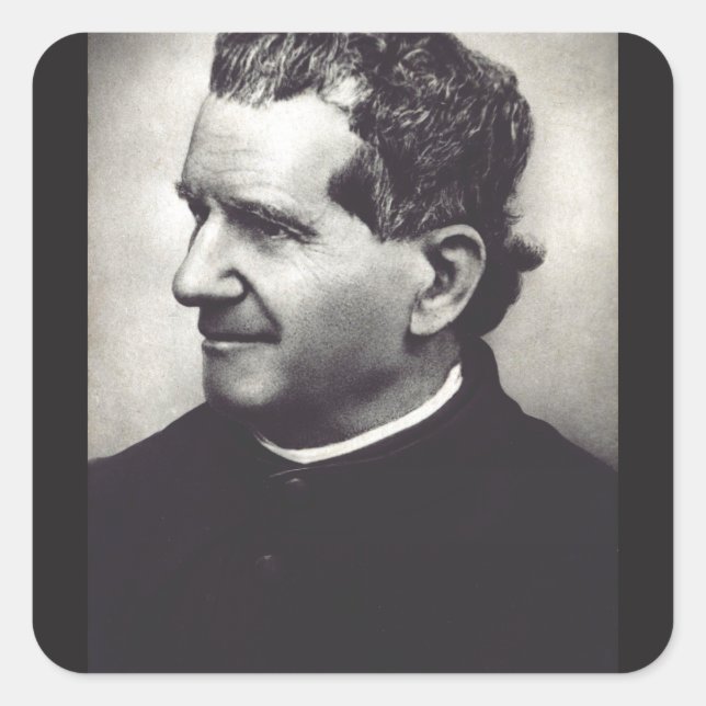 Salesian Saint Don John Bosco - Religious Heritage Square Sticker (Front)