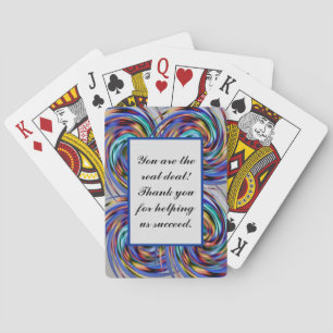 Salesman Employee Recognition Thank You Business Playing Cards