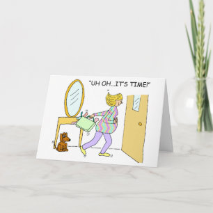Salesperson Cold Call Greeting Card It's Time