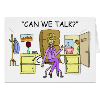 Salesperson Cold Call Greeting Card Talk