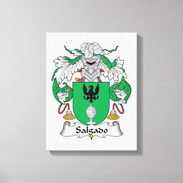 Salgado Family Crest Canvas Print (Front)