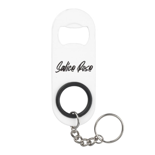 Salice Rose keychain Keychain Bottle Opener (Back)