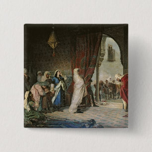 Salida del Boabdil, at the Alhambra 2 Inch Square Button