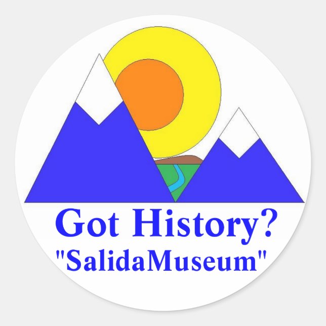 "SalidaMuseum" Classic Round Sticker (Front)