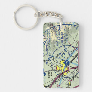 Salina Airport chart / taxi diagram Keychain