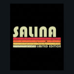 Salina Name Personalized Retro Vintage 80s 90s Bir Poster<br><div class="desc">Salina Name Personalized Retro Vintage 80s 90s Birthday</div>