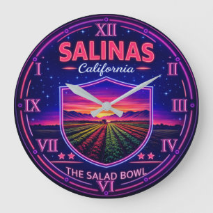 Salinas California Farmland Large Clock