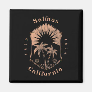 Salinas California Retro Surfer Vintage Beach Magnet