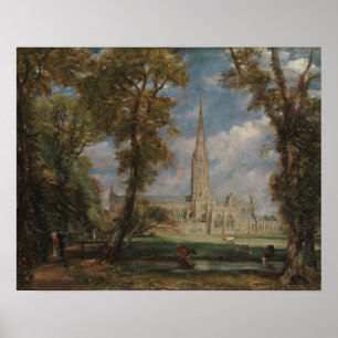 Salisbury Cathedral from the Bishop's Grounds Poster