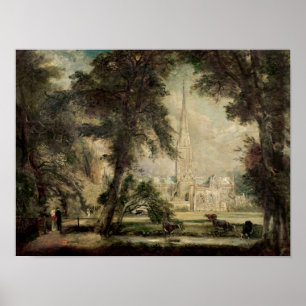 Salisbury Cathedral from the Bishop's Grounds Poster