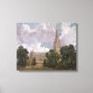 Salisbury Cathedral from the south west Canvas Print