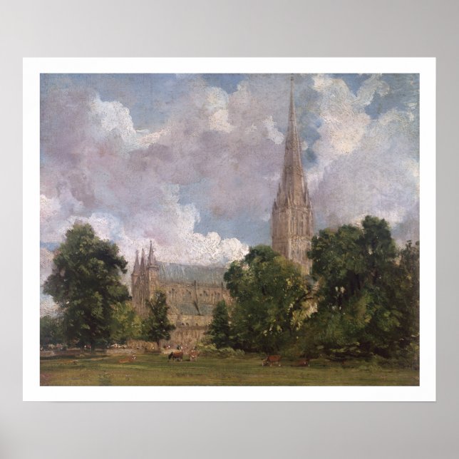 Salisbury Cathedral from the south west Poster (Front)