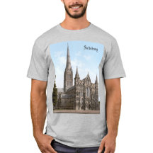 Salisbury Cathedral in England (c. 1900)