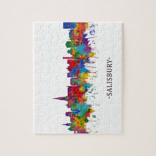 Salisbury England Skyline Jigsaw Puzzle