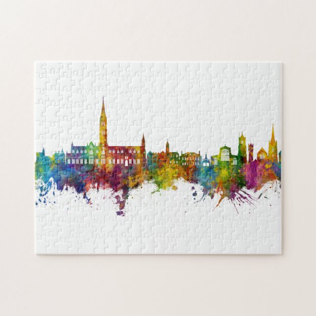 Salisbury England Skyline Jigsaw Puzzle (Horizontal)