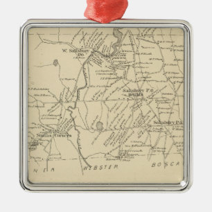 Salisbury, Merrimack Co Metal Ornament
