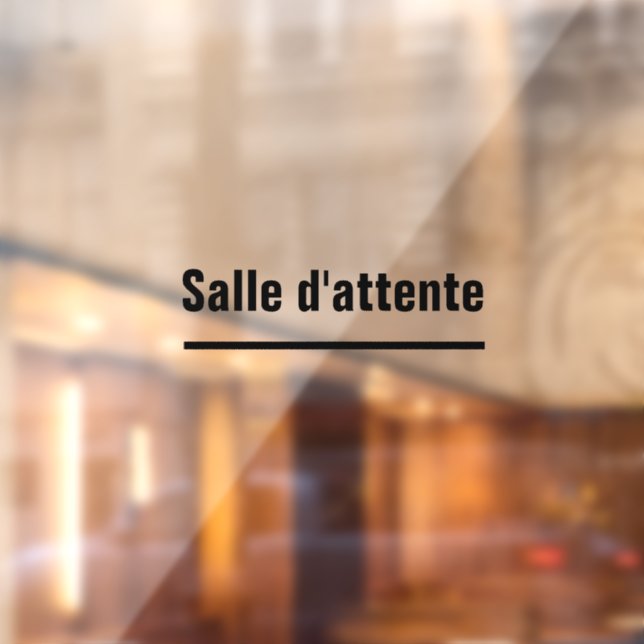salle d attente sticker autocollant vinyl (Feuille 2)