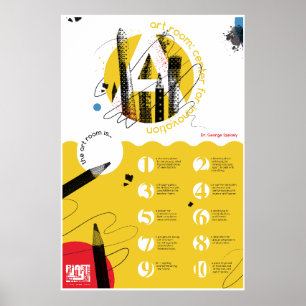 Salle d'art : Affiche du Centre pour l'innovation
