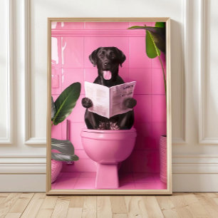 Salle de bain Impression Labrador Noir Affiches Dr
