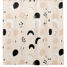 Salle de bain minimaliste chic rideau de douche