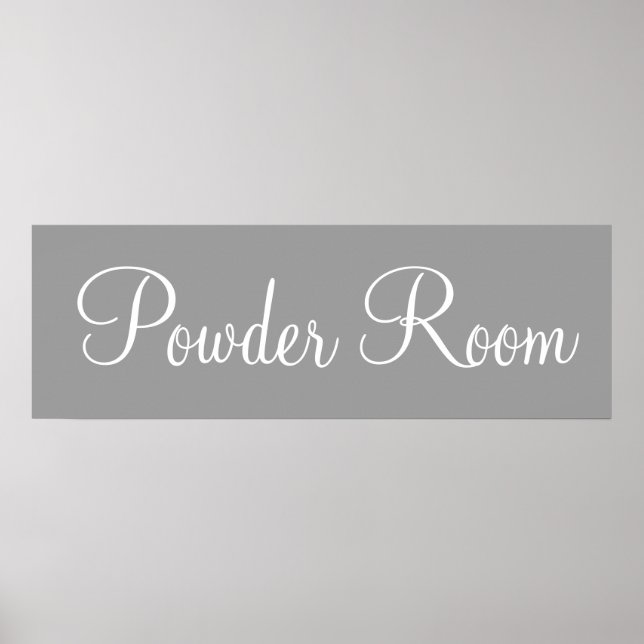 Salle de bain Powder Room Mur Art Poster Décor (Devant)
