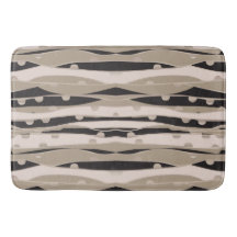 Salle De Bains Moderne Noire Et Blanc Tapis Bain M