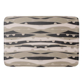 Salle De Bains Moderne Noire Et Blanc Tapis Bain M