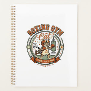 Salle de boxe Chat Salle de boxe Chat Vintage Vect