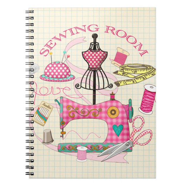 Salle de couture - Journal de couture/livre de not (Devant)
