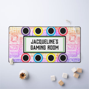 Salle de jeux pour filles rose pourpre cercles éto