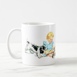 Sally and Spot 1950s Illustration Coffee Mug
