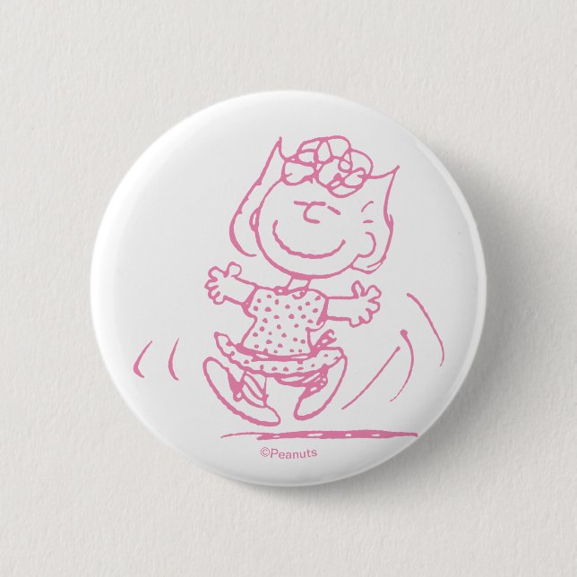 Sally Brown Dancing 2 Inch Round Button (Front)