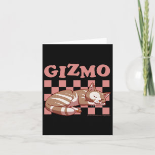 Sally Face Gizmo The Cat Chequered Nap Pattern  Card